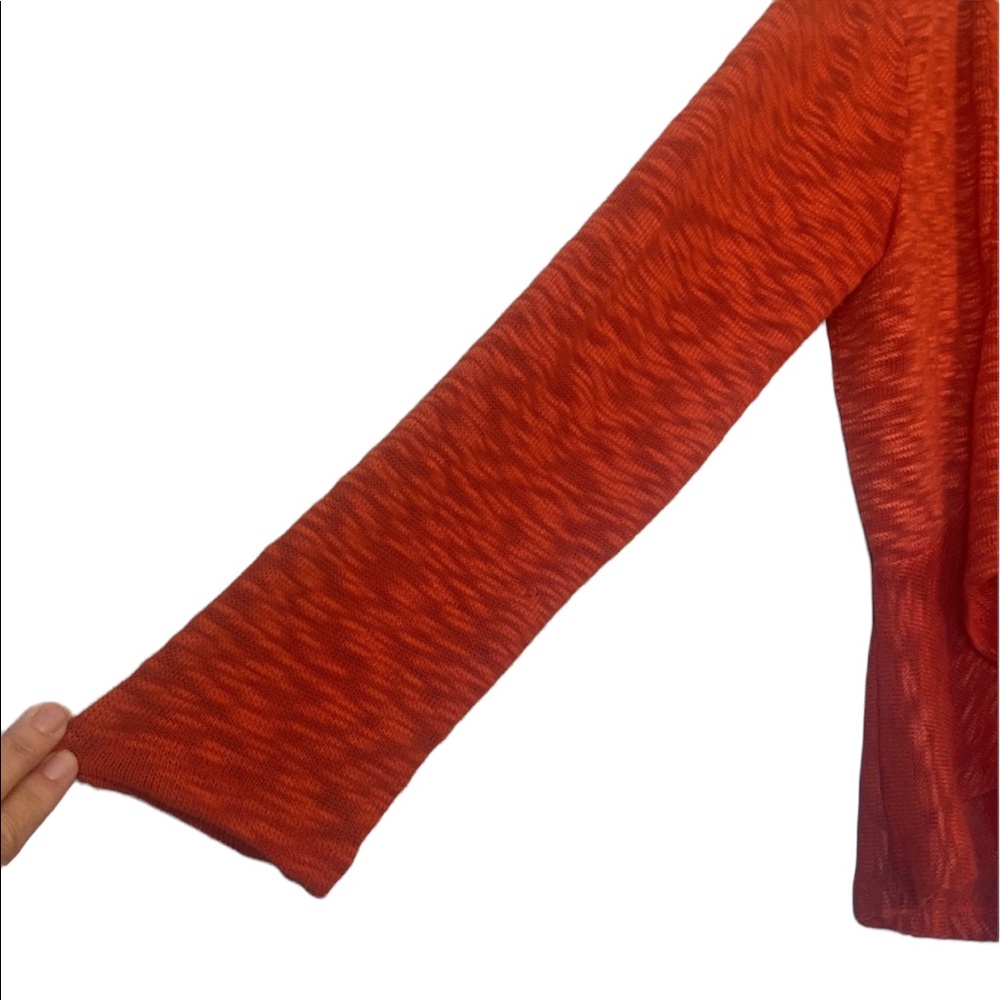 Women’s American Rag Brand Rust Open Front Sweater - Picture 2 of 9